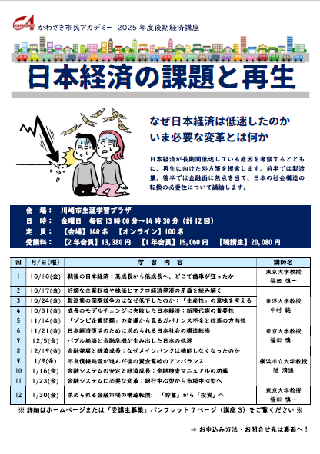 ２５後期経済講座